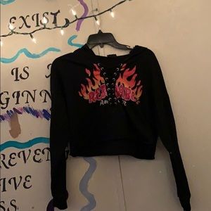 Flame crop top